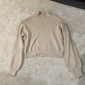 SHEIN Women's Cream Turtleneck Sweater